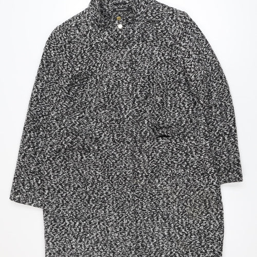 Bonmarché Women's Grey Knit Coatigan Size 16 Overcoat