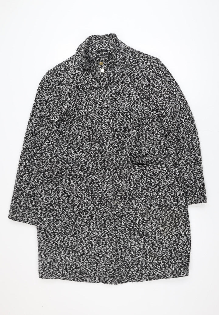 Bonmarché Women's Grey Knit Coatigan Size 16 Overcoat