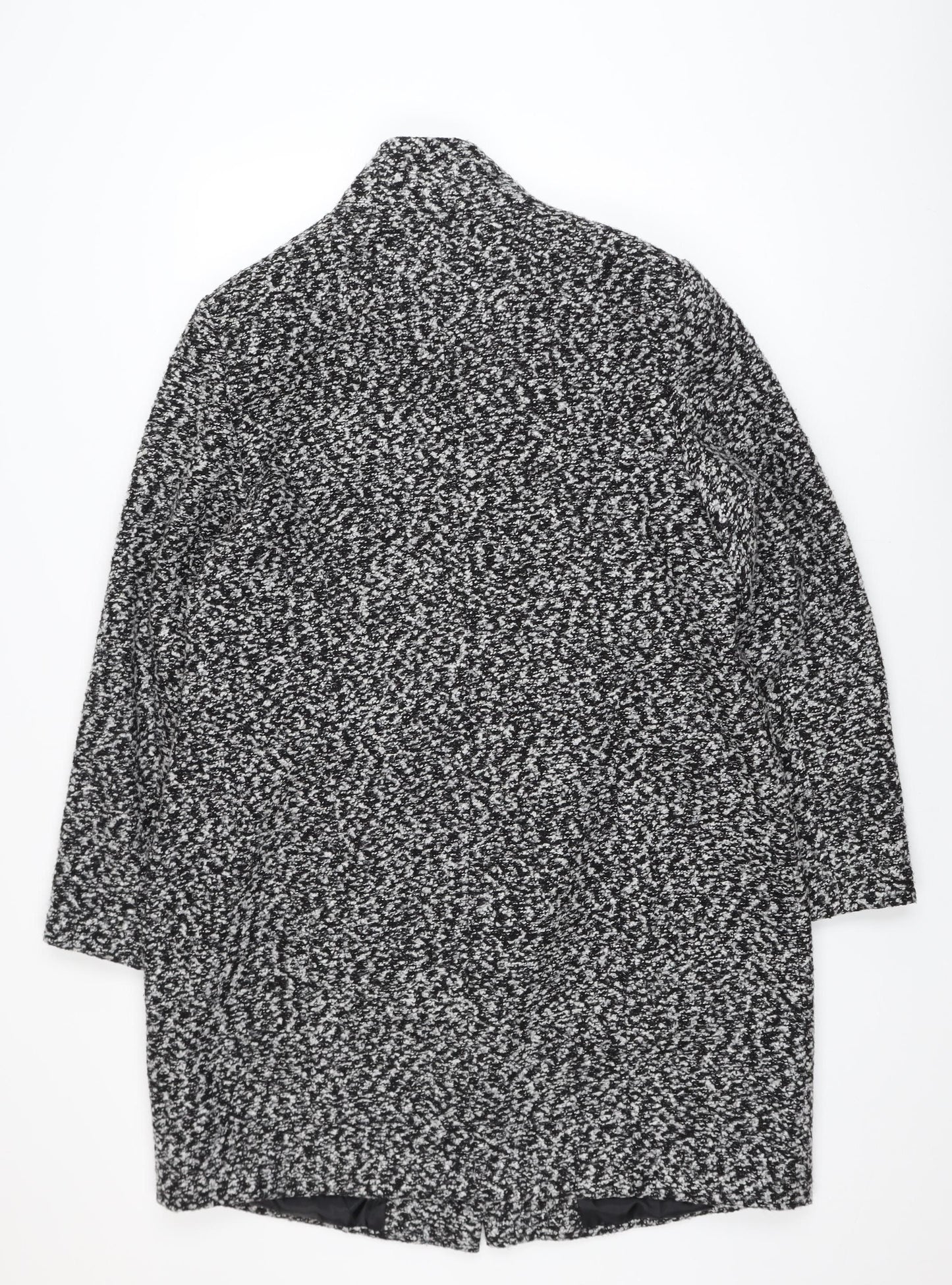 Bonmarché Women's Grey Knit Coatigan Size 16 Overcoat
