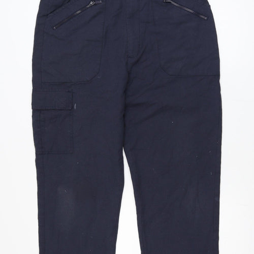 Pegasus Men's Blue Cargo Trousers 34Wx33L Regular Fit