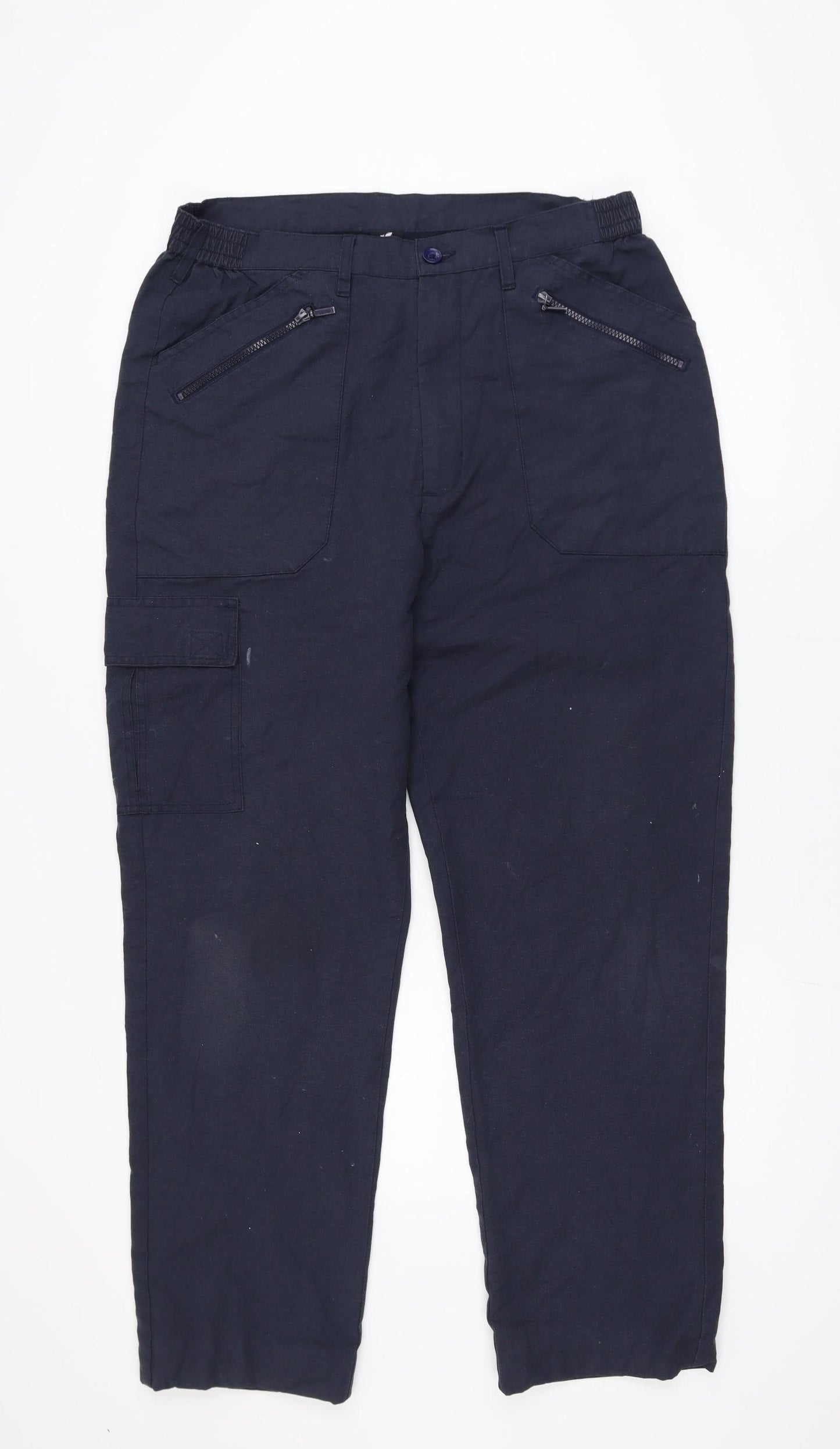 Pegasus Men's Blue Cargo Trousers 34Wx33L Regular Fit