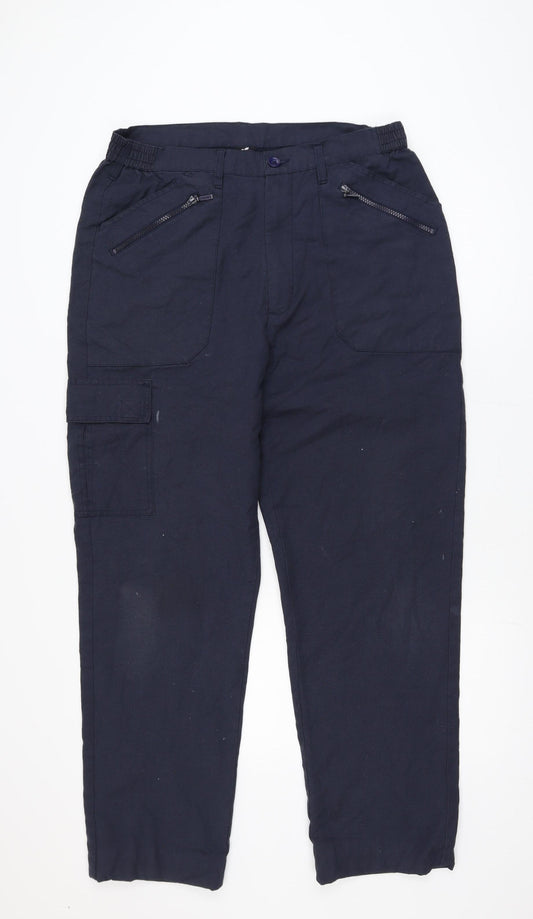 Pegasus Men's Blue Cargo Trousers 34Wx33L Regular Fit