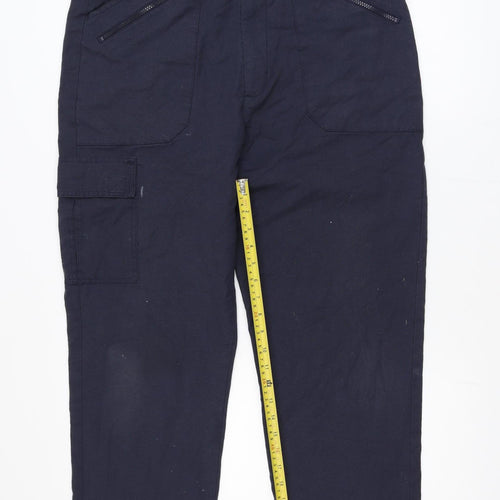 Pegasus Men's Blue Cargo Trousers 34Wx33L Regular Fit