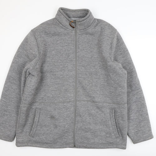 Ozark Trail Mens Grey Fleece Full Zip Sweatshirt XXL