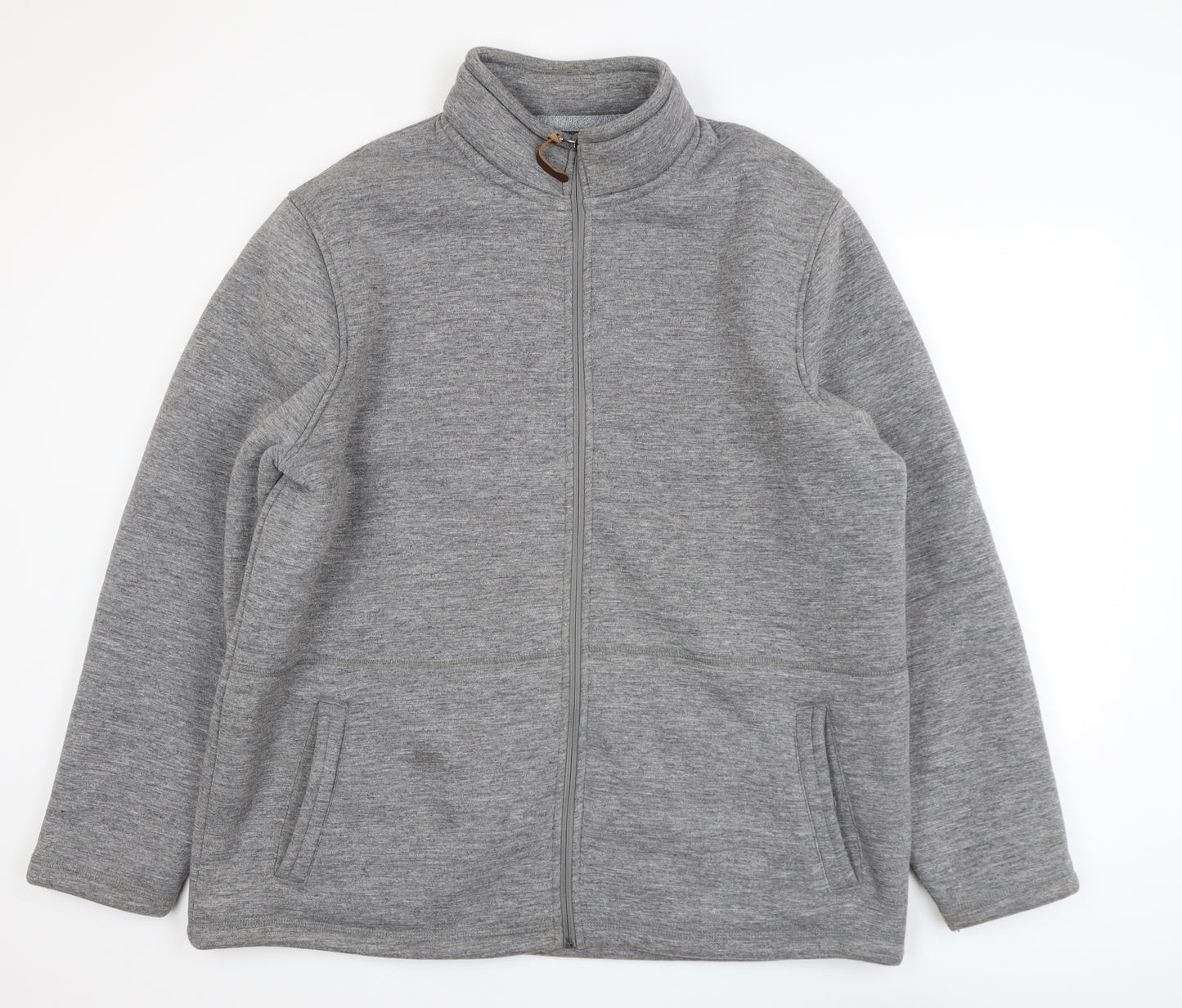 Ozark Trail Mens Grey Fleece Full Zip Sweatshirt XXL