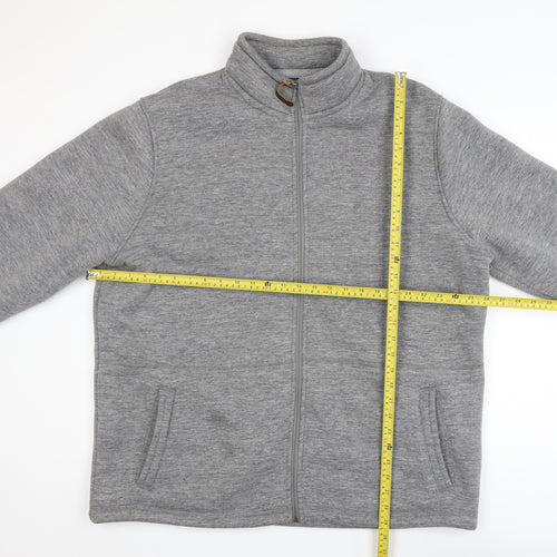 Ozark Trail Mens Grey Fleece Full Zip Sweatshirt XXL