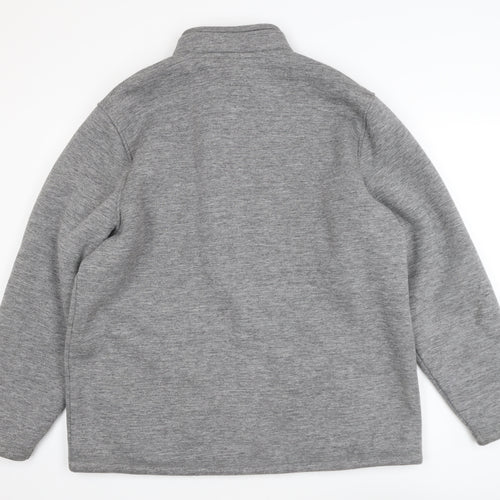 Ozark Trail Mens Grey Fleece Full Zip Sweatshirt XXL