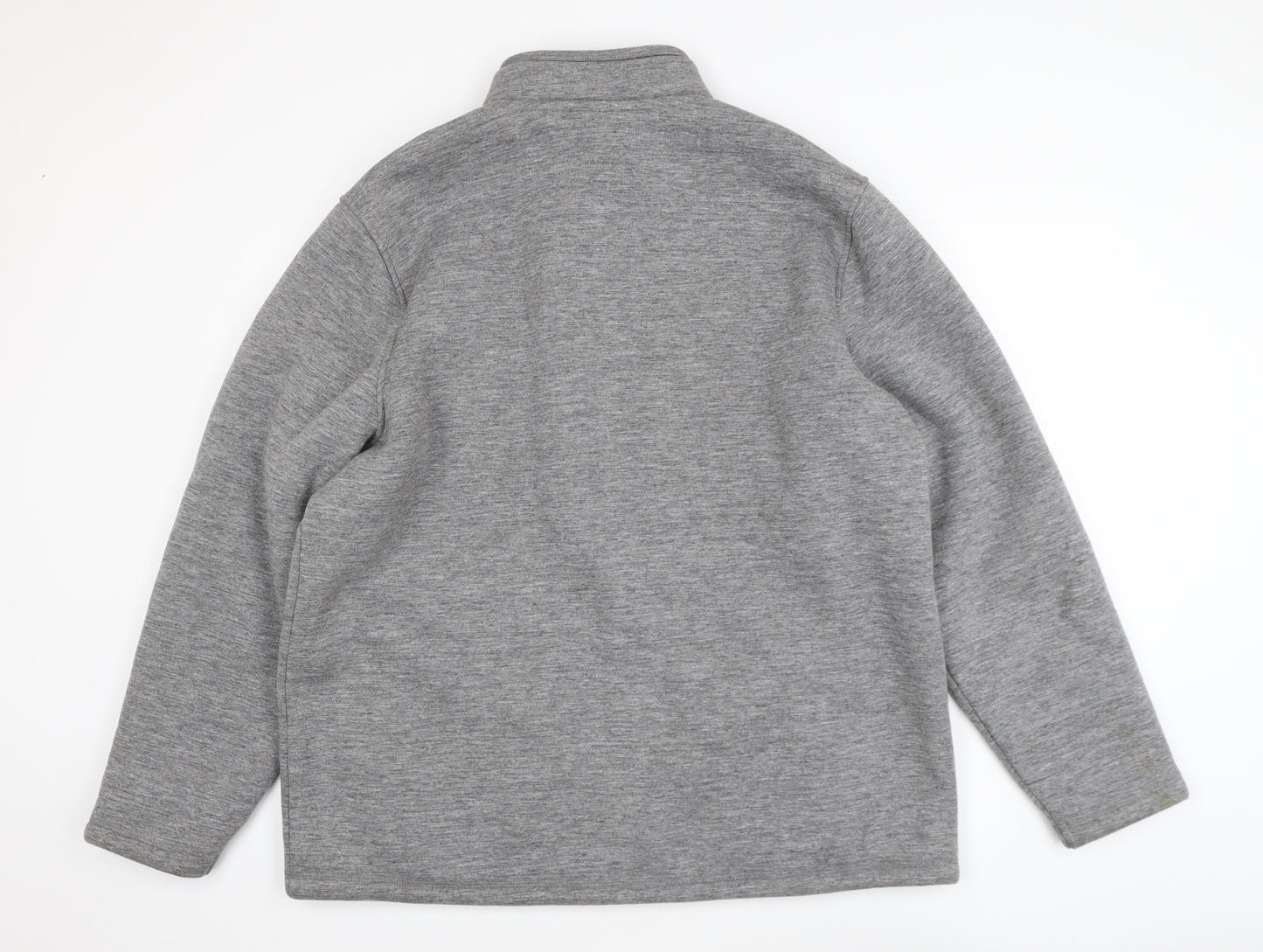 Ozark Trail Mens Grey Fleece Full Zip Sweatshirt XXL