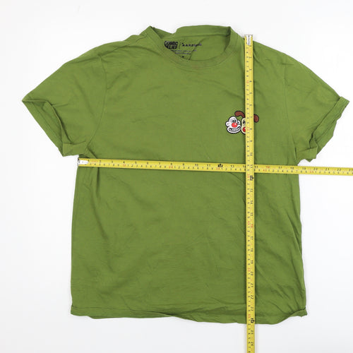 Comic Relief Aardman Green Men's Medium Graphic Cotton T-Shirt