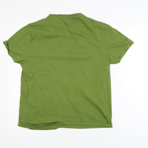 Comic Relief Aardman Green Men's Medium Graphic Cotton T-Shirt