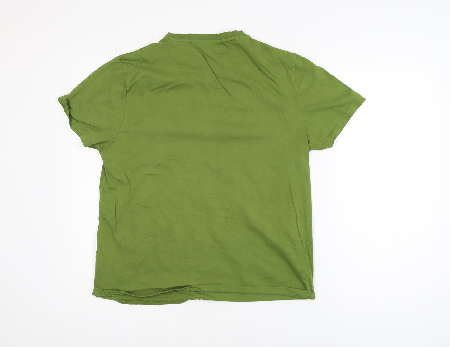 Comic Relief Aardman Green Men's Medium Graphic Cotton T-Shirt