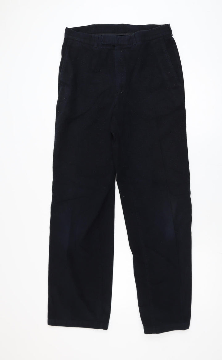 Marks and Spencer Autograph Women Black Straight Trousers Size 12