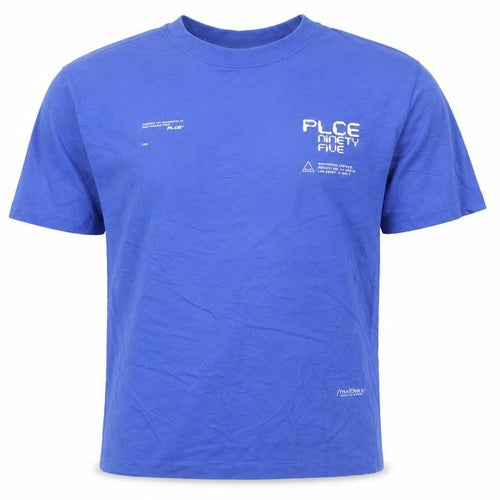 883 Police Men's Blue Graphic Print Cotton Crew Neck T-Shirt M