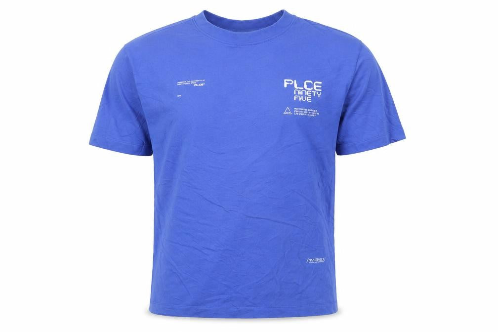 883 Police Men's Blue Graphic Print Cotton Crew Neck T-Shirt M