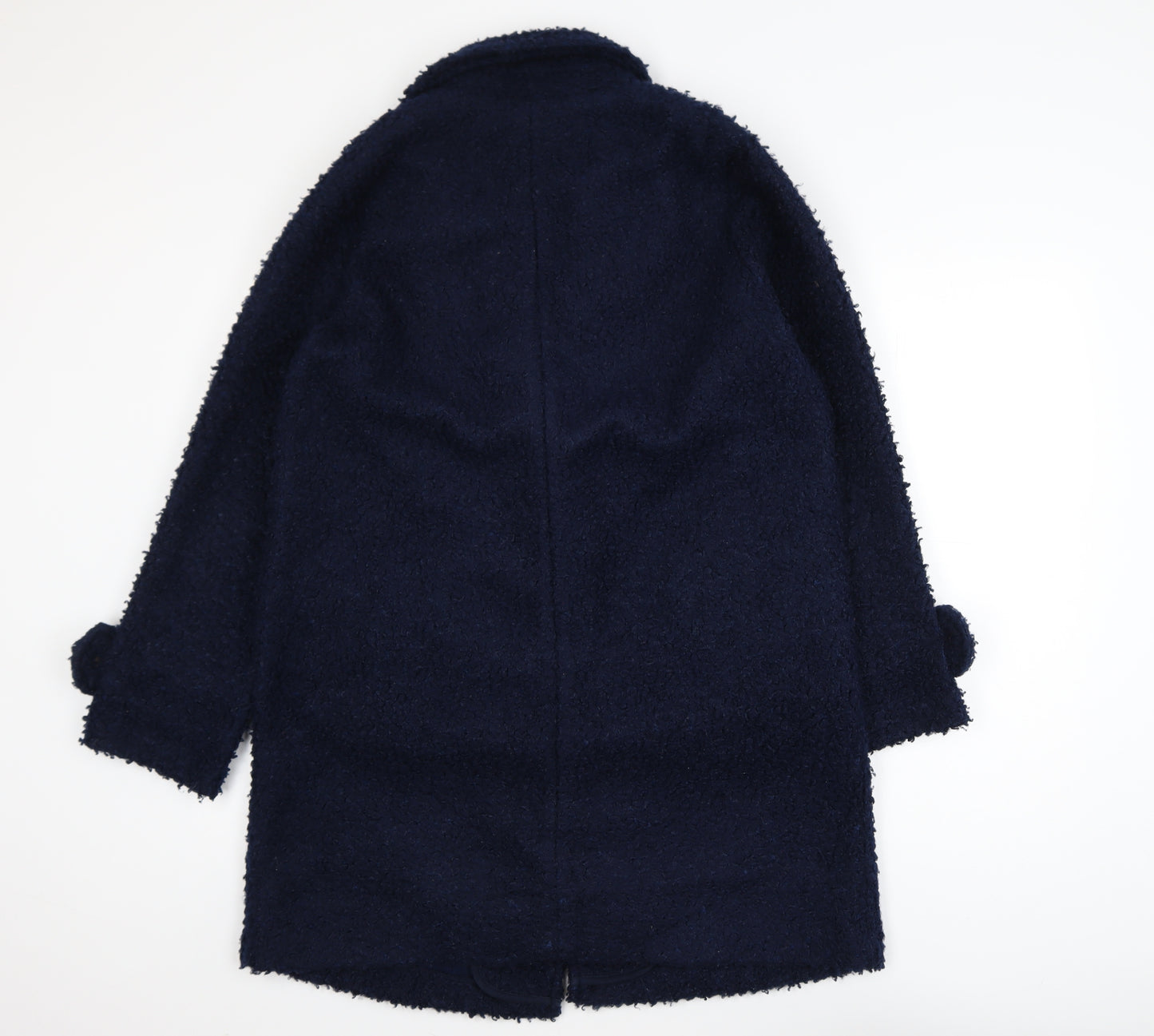 Tu Women Blue Mid-Length Overcoat Size 12 Lined Classic Style