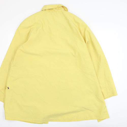 Dannimac Women’s Yellow Mid-Length Rain Coat Size M Polyester