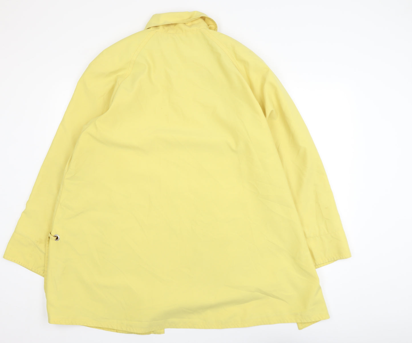 Dannimac Women’s Yellow Mid-Length Rain Coat Size M Polyester