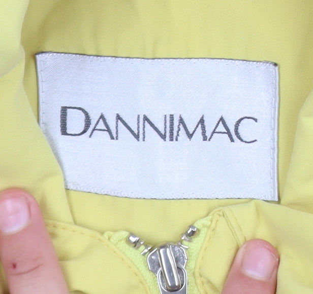 Dannimac Women’s Yellow Mid-Length Rain Coat Size M Polyester
