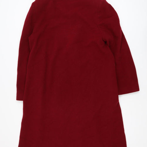 BHS Women Red Wool Cashmere Blend Long Coat Size 14