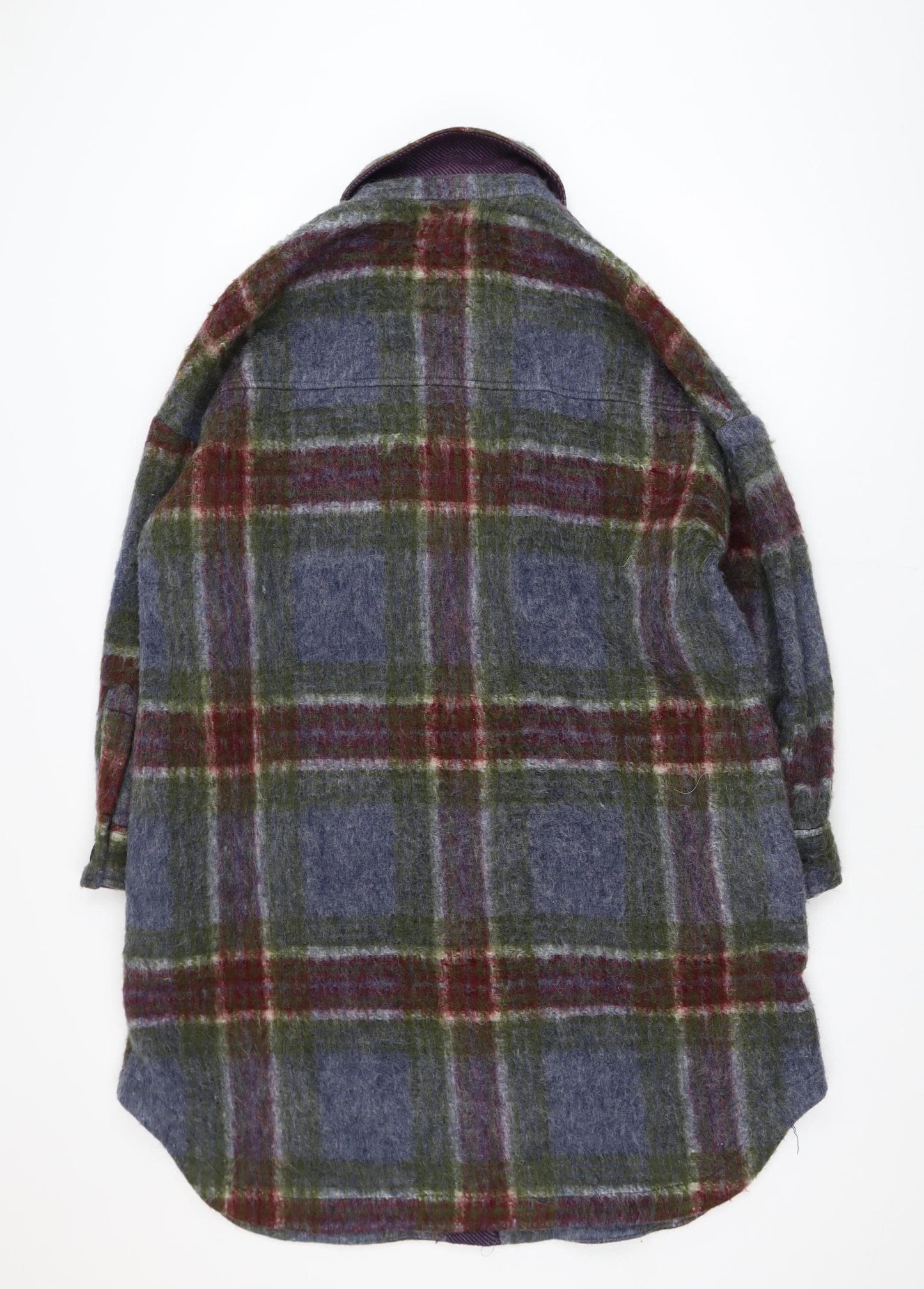 Zara Men's Multicoloured Check Wool Jacket Size M