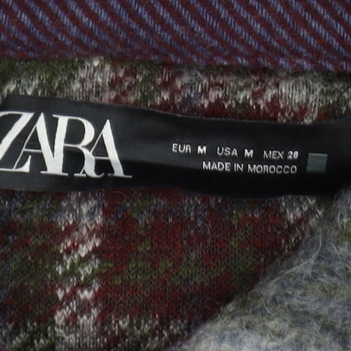 Zara Men's Multicoloured Check Wool Jacket Size M