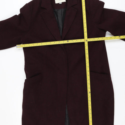 George Women’s Brown Mid-Length Overcoat Size 12 Lined Classic Style