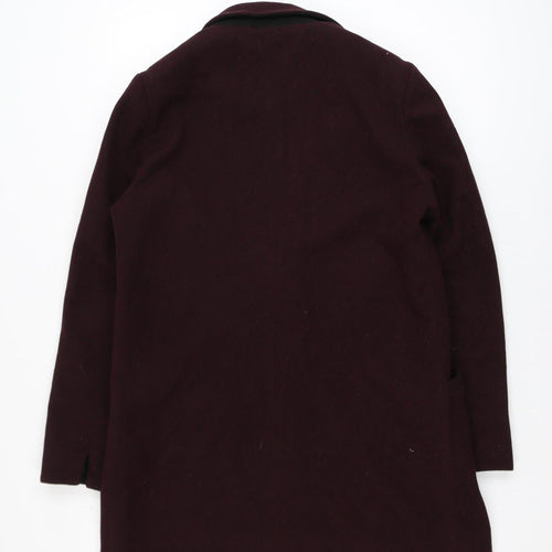 George Women’s Brown Mid-Length Overcoat Size 12 Lined Classic Style