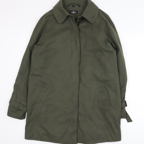 David Barry Women's Green Mid-Length Overcoat Size 10