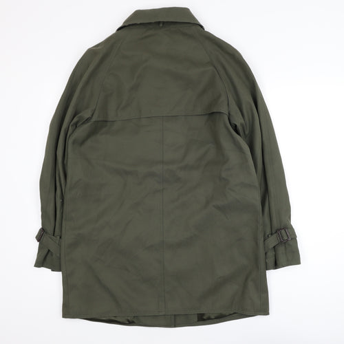 David Barry Women's Green Mid-Length Overcoat Size 10