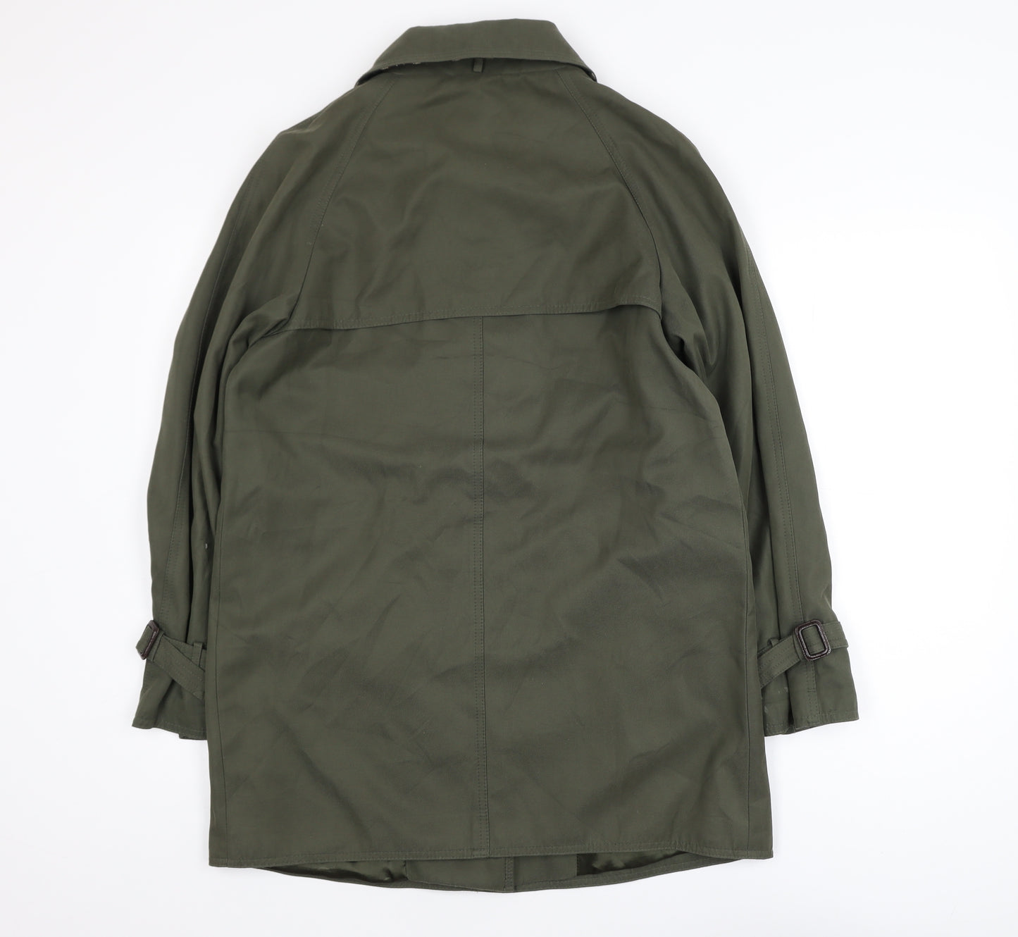 David Barry Women's Green Mid-Length Overcoat Size 10