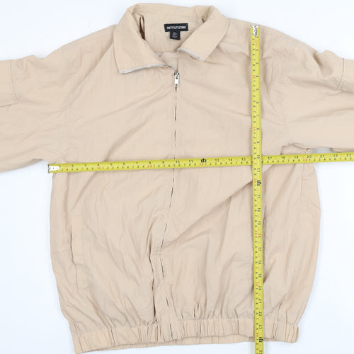 PrettyLittleThing Women’s Beige Bomber Jacket UK 6 Lightweight Zip-Up