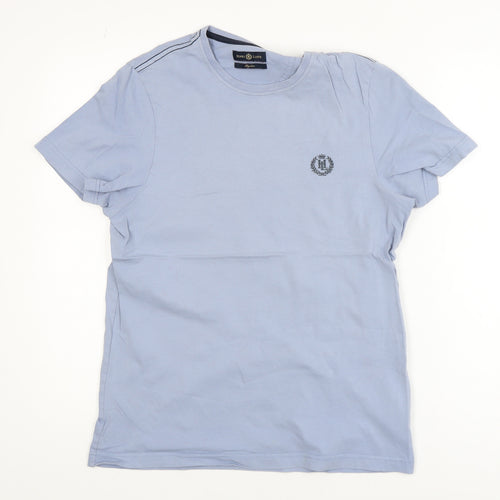 Henri Lloyd Men's Blue Regular Fit Cotton Crew Neck T-Shirt Size M