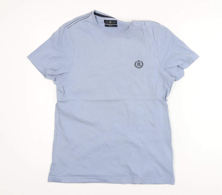 Henri Lloyd Men's Blue Regular Fit Cotton Crew Neck T-Shirt Size M