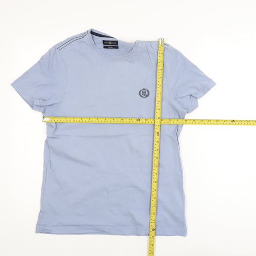 Henri Lloyd Men's Blue Regular Fit Cotton Crew Neck T-Shirt Size M