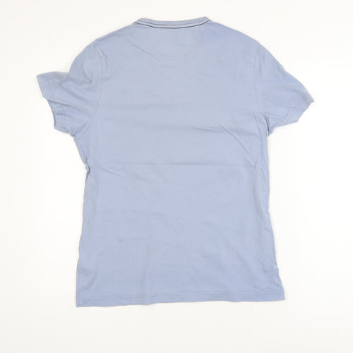 Henri Lloyd Men's Blue Regular Fit Cotton Crew Neck T-Shirt Size M