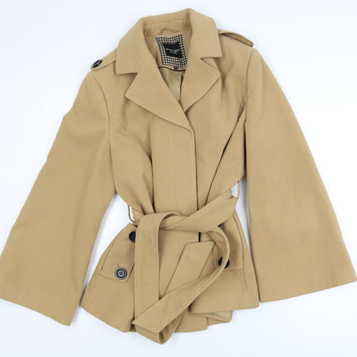 Principles by Ben de Lisi Women's Beige Belted Mid-Length Jacket Size 16