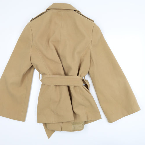 Principles by Ben de Lisi Women's Beige Belted Mid-Length Jacket Size 16