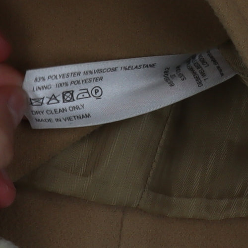 Principles by Ben de Lisi Women's Beige Belted Mid-Length Jacket Size 16