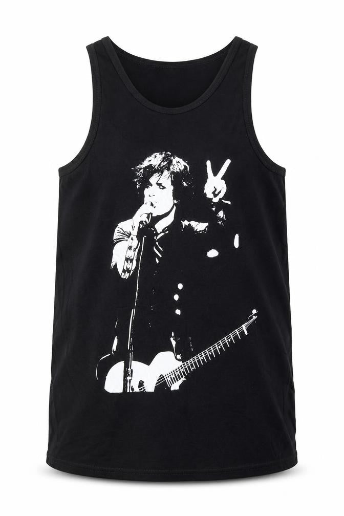 Death Kitty Men's Black 100% Cotton Graphic Tank Top Size L