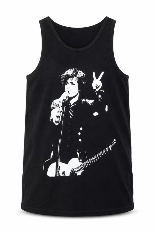 Death Kitty Men's Black 100% Cotton Graphic Tank Top Size L