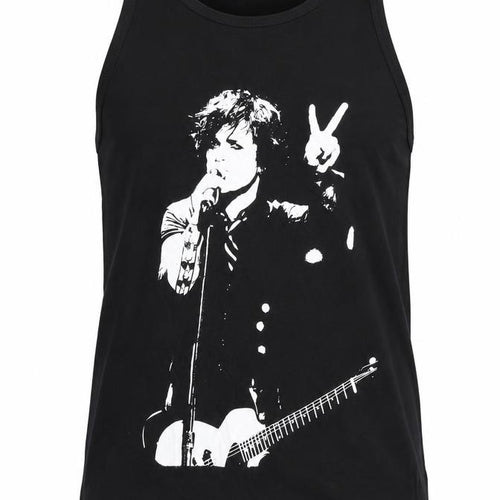 Death Kitty Men's Black Graphic Rock Cotton Tank Top M
