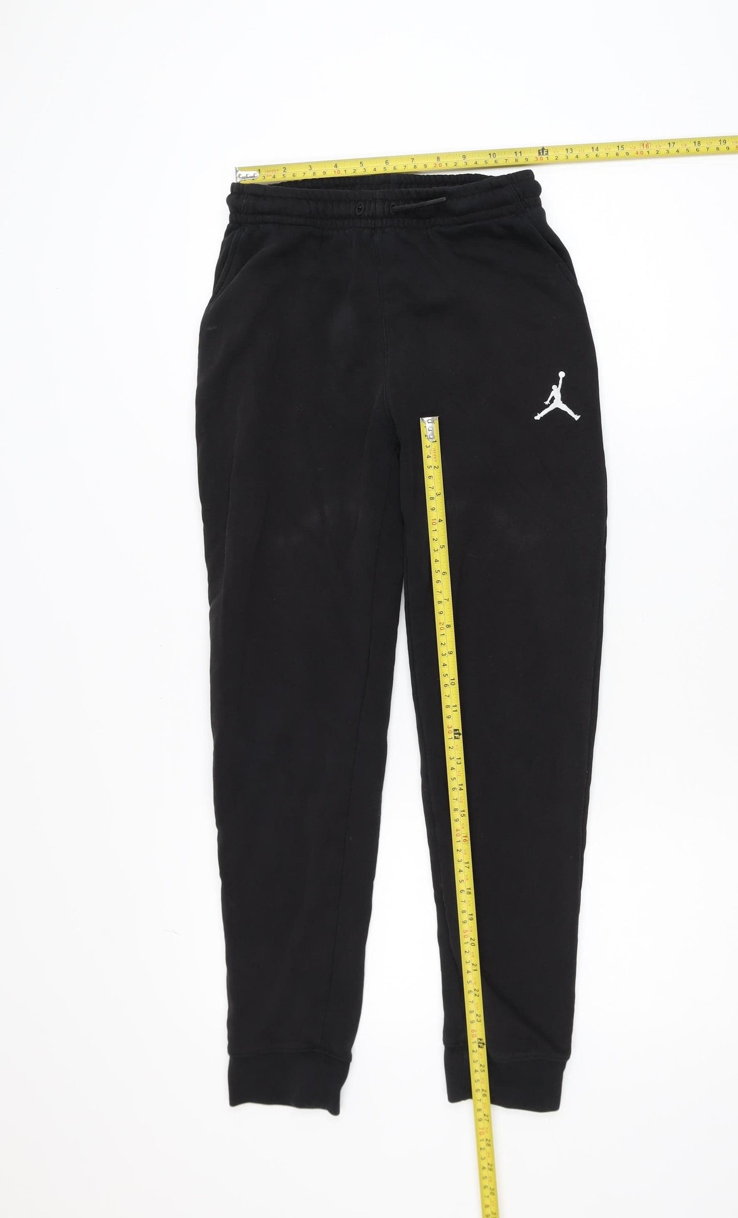 Jordan Boys Black Jogger Sweatpants 12-13 Years Fleece Elastic Waist