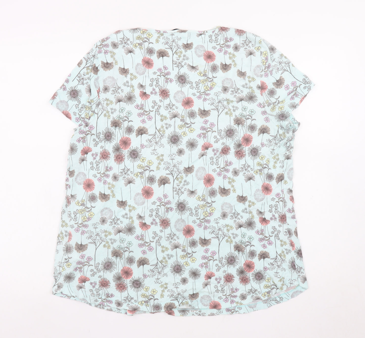 Marks and Spencer Womens Multicoloured Floral Jersey T-Shirt Size 18