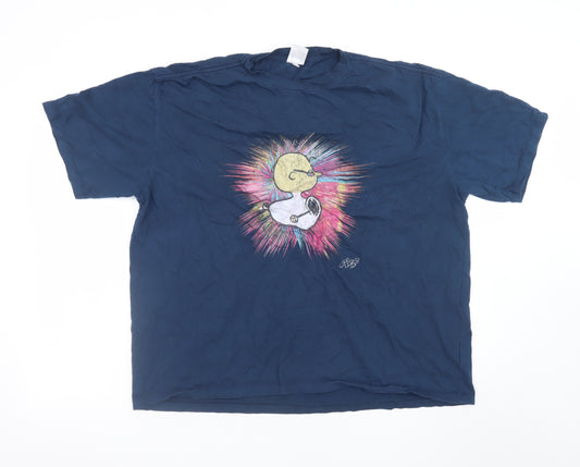 Absolute Siam Store x Peanuts Men's Blue XL Graphic Snoopy T-Shirt
