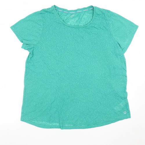Marks and Spencer Women’s Green Short Sleeve Jersey T-Shirt Size 16