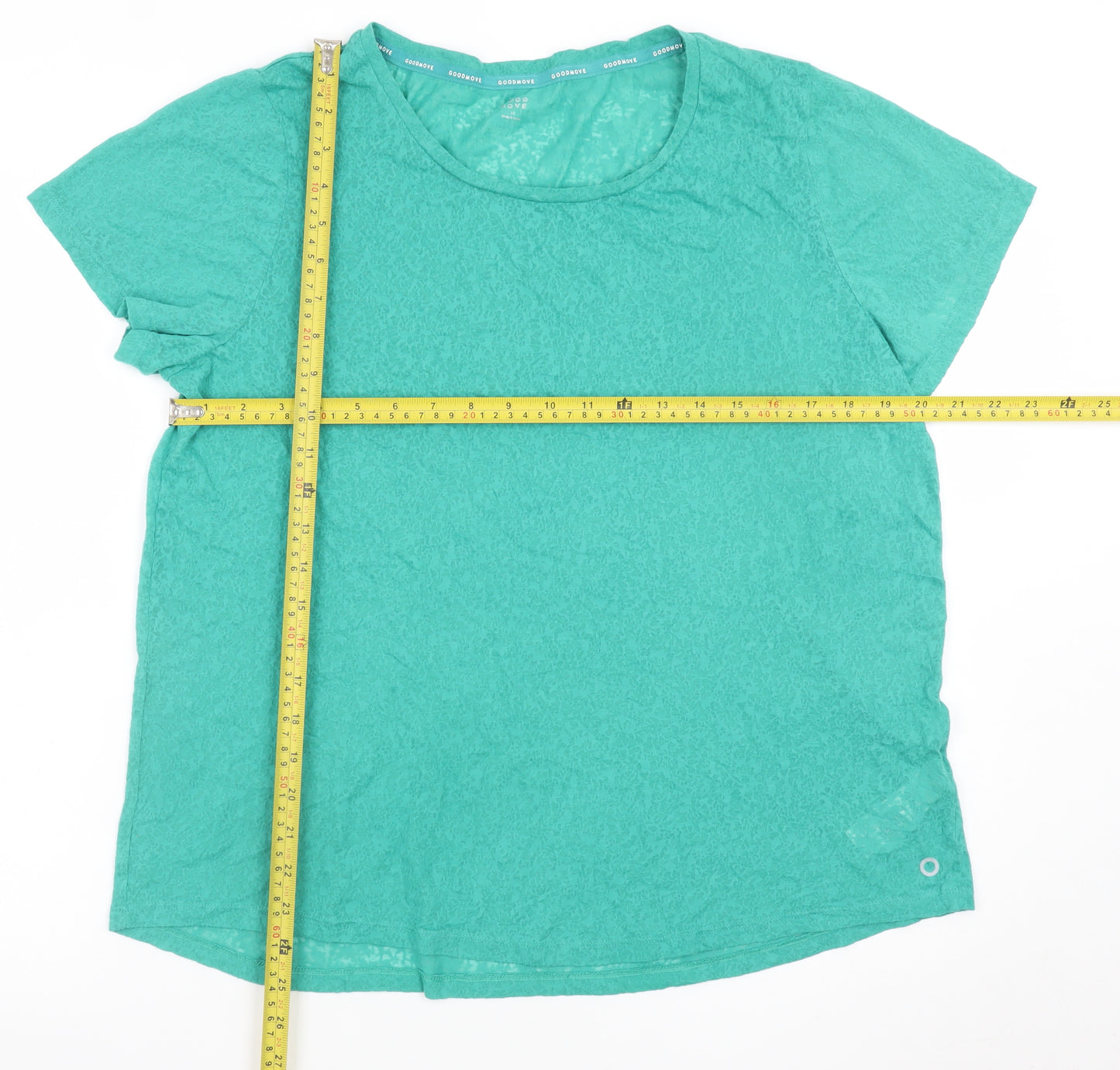 Marks and Spencer Women’s Green Short Sleeve Jersey T-Shirt Size 16