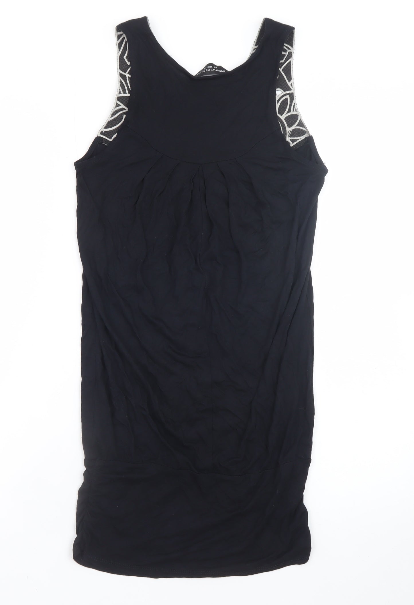 Dorothy Perkins Women's Black Size 8 Sleeveless Shift Dress