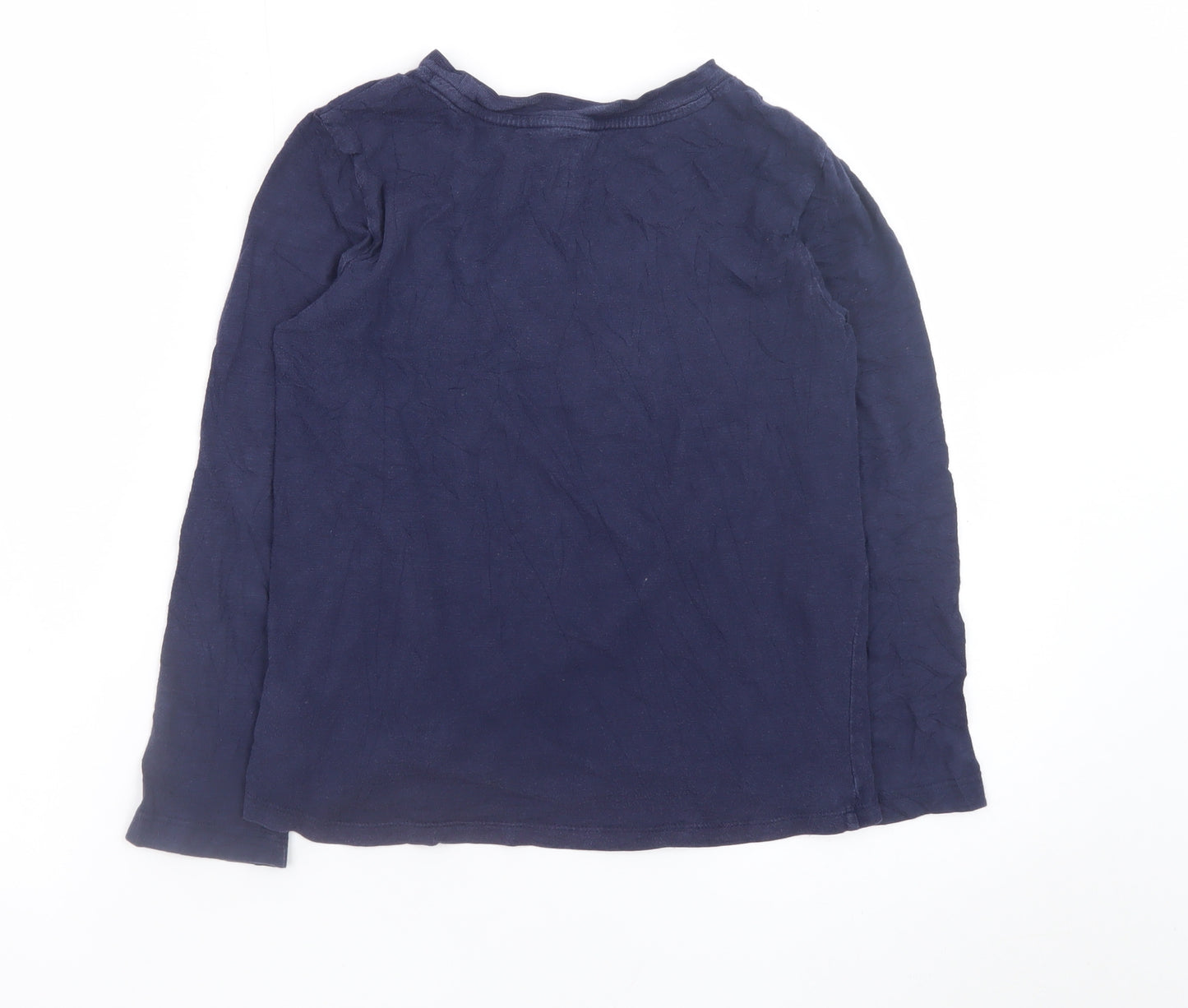 GAP Kids Girls Navy Long Sleeve Look For Rainbows T-Shirt Size M Supersoft