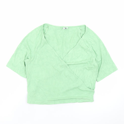 Los Angeles Atelier Women’s Green Wrap Blouse Size 14