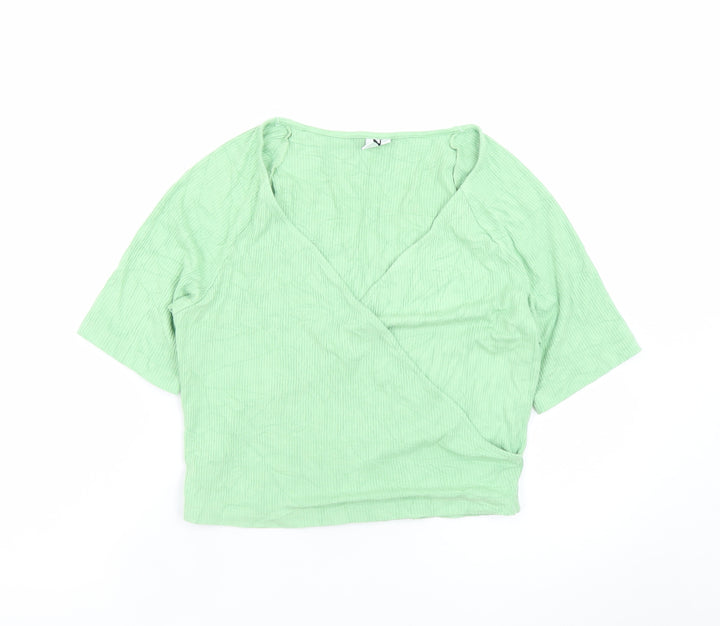 Los Angeles Atelier Women’s Green Wrap Blouse Size 14